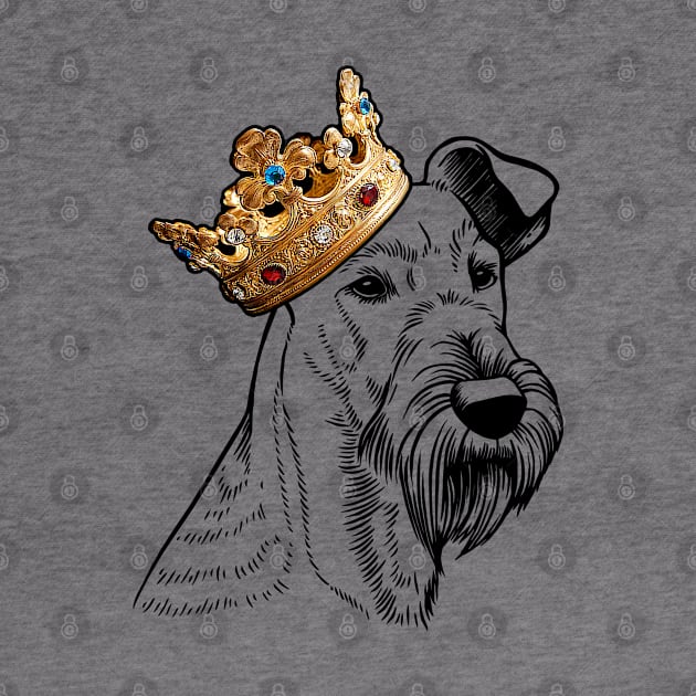 Irish Terrier Dog King Queen Wearing Crown by millersye